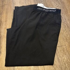 Skechers Women Scrub Pants Black Elastic Waist Cargo Pockets 2XL Nurse
